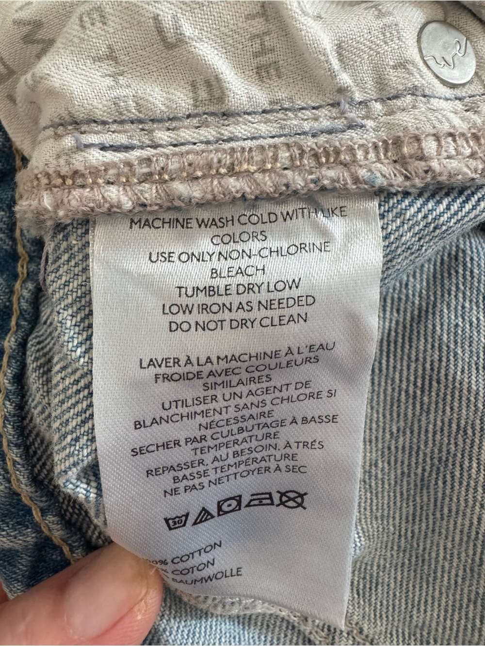 NWOT Women's Free People We The Free Tennessee Low-Rise Boyfriend Studded Jeans - Picture 10 of 10